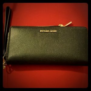 Michael Kors black wallet/ phone wristlet